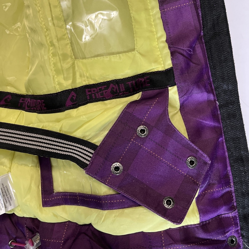 Free Culture Snowboard Ski Jacket Womens Medium Cool Flavors Dry Ride People - Picture 13 of 16
